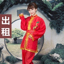 (Rental) in the river by beating drums service gong drum costumes dragon boat racing suit men yangko dance and lion dance clothing rental