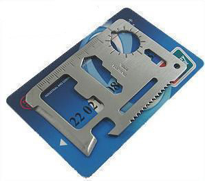 Saber card multifunctional camping lifesaving tool card card knife survival card open wine bottle driver car repair tool