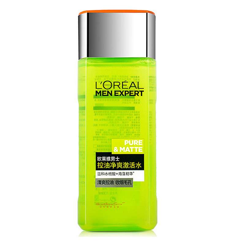L＇oreal/欧莱雅爽肤水控油劲爽激活水130ML控油保湿补水
