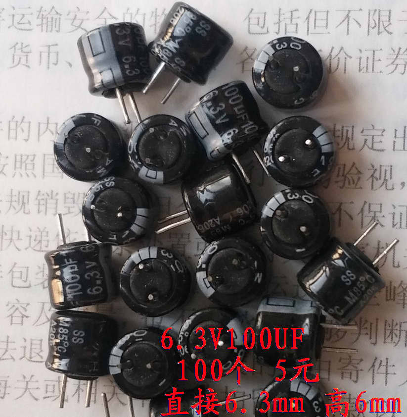 6 3V100UF 47UF 6V Tsystems SS Small volume 10V electrolytic capacitor 220UF 100 special price