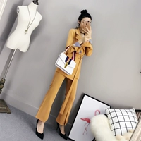 Quần cạp cao cạp cao phù hợp với nữ 2018 mùa thu mới của nữ Hàn Quốc OL thời trang phù hợp với khí chất hai mảnh vest nữ