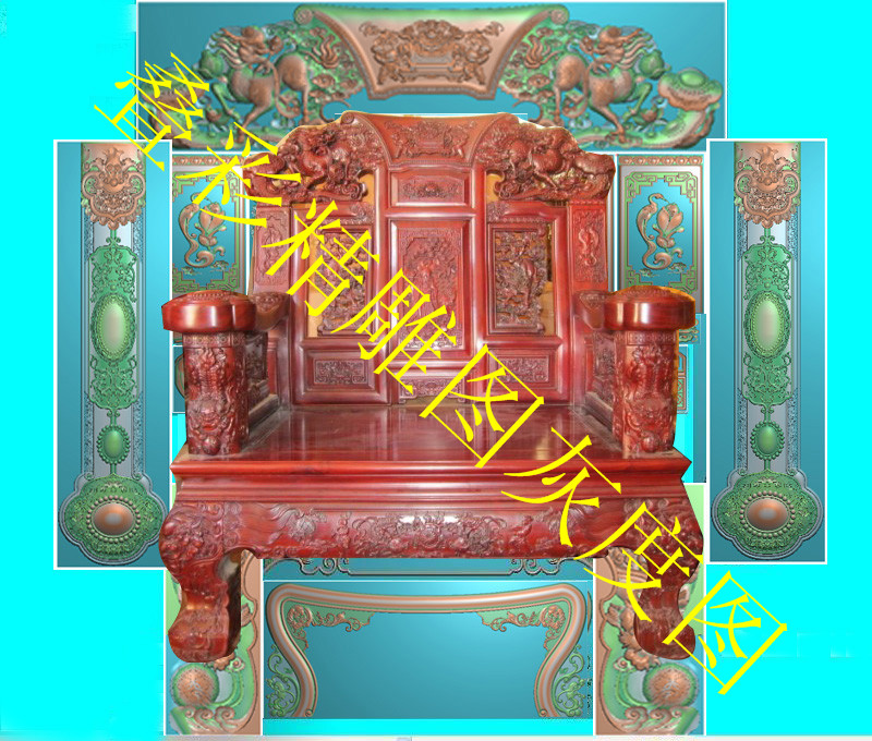 Computer engraving map engraving map Kirin sofa cover map CNC relief map grayscale map Wired material file