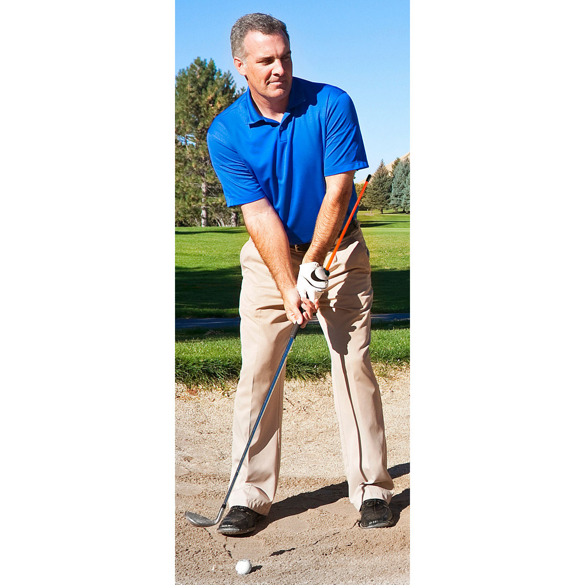 Gonkux golf chipping practice device golf sand bar training stick coach bar