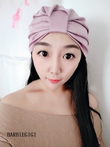 Clearance specials European and American street fashion satin satin simple and elegant confinement head scarf hat Xinjiang hat trend