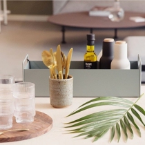 EBT Nordic_Denmark imported Ferm Living metal seed flower pot storage box Multi-purpose indoor floor-standing