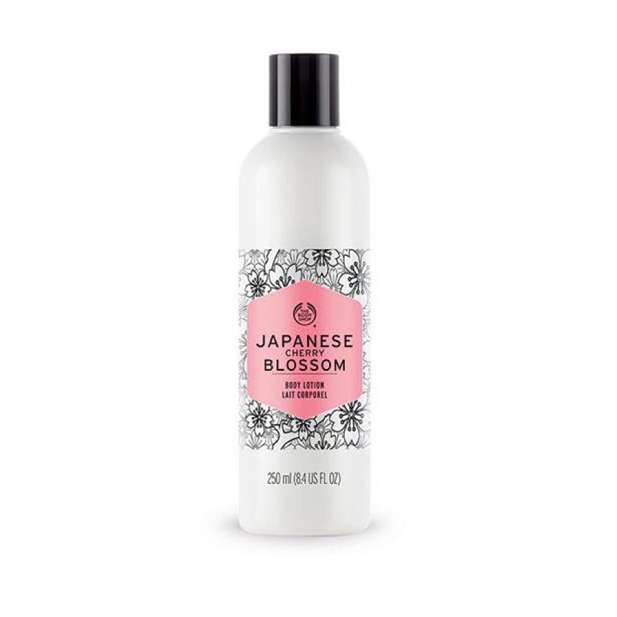 香港直邮 英国The body shop美体小铺  日本樱花润肤身体乳250ml