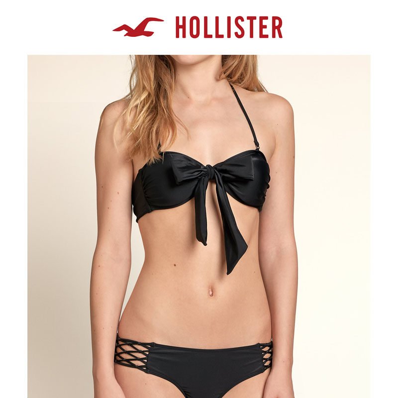 Hollister 蝴蝶结抹胸泳装上衣 女 91401