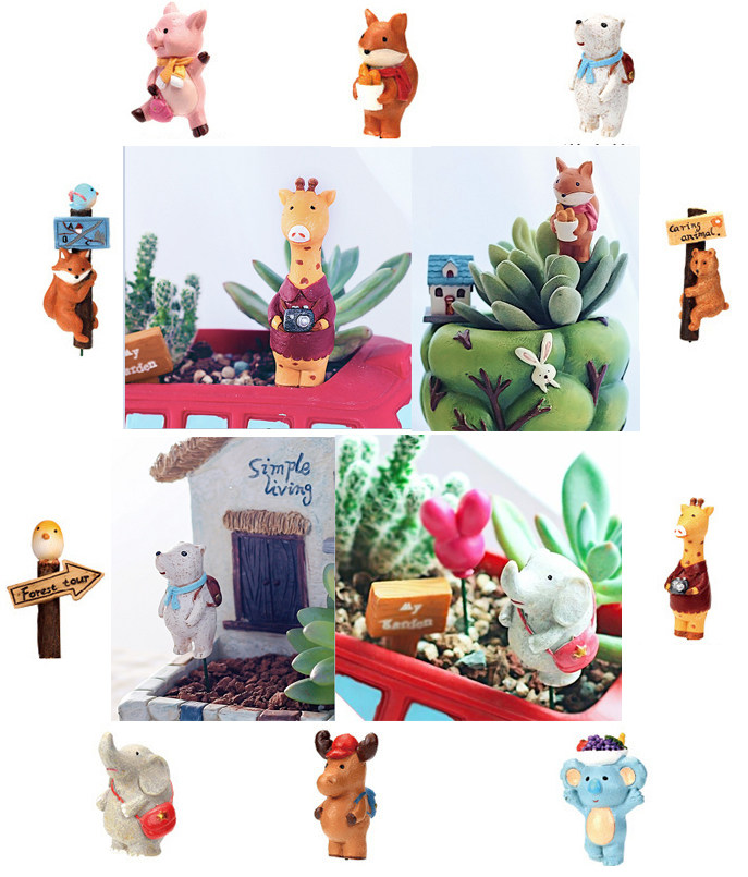 zakka groceries succulent flower pot flower insert brand micro-landscape with landscaping creative birthday gift decoration decoration