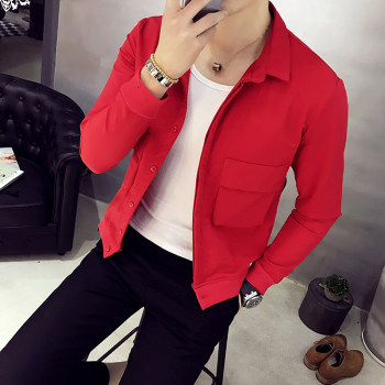 2023 Spring and Autumn Lin Wanwan Men's Slim Fit Internet Celebrity Personalized Youth Jacket Hong Kong Boys Slim Small Size Jacket Men