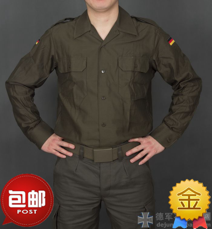 ◆German online double crown store◆New original military version BW West Germany German long-sleeved shirt shirt