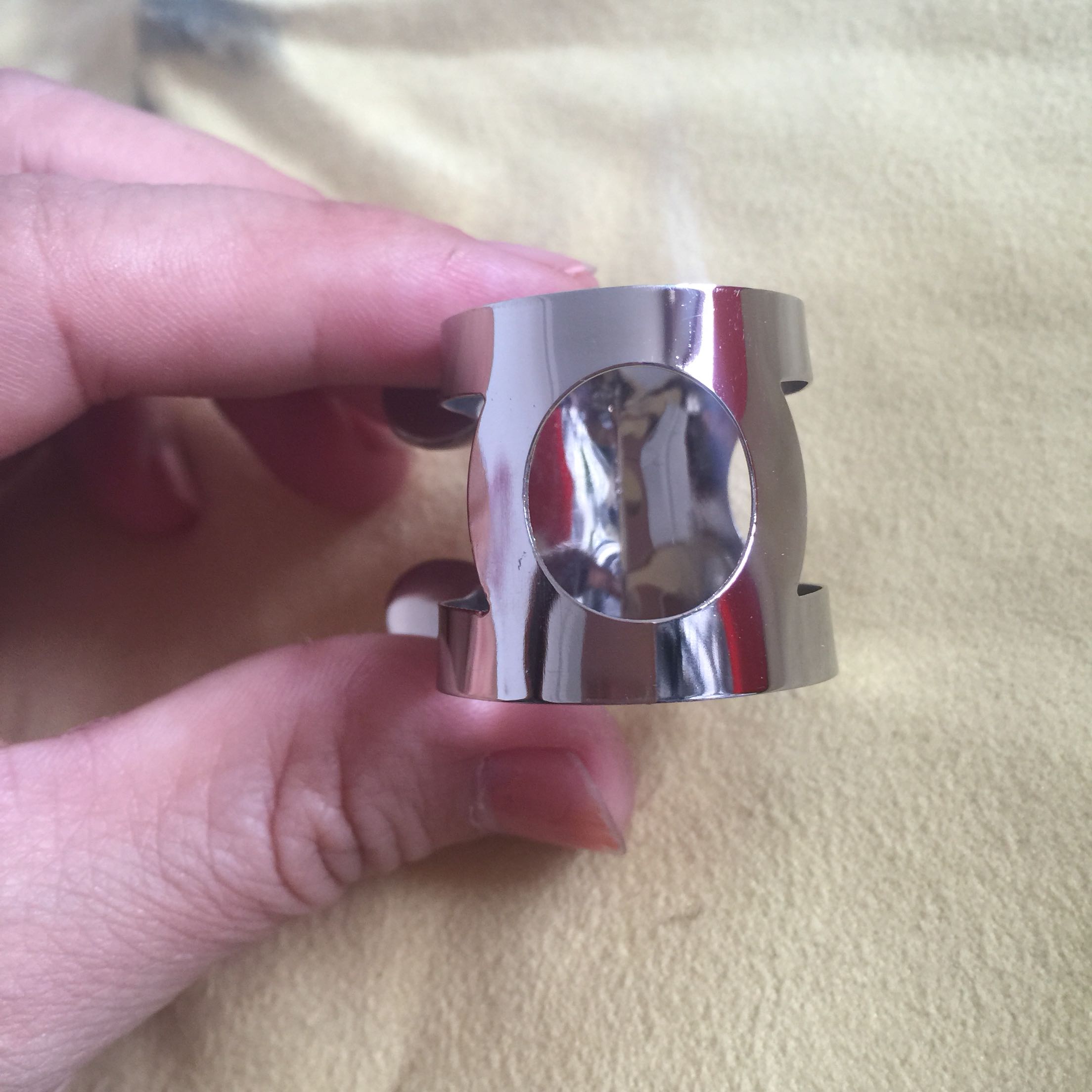 Single Reed Pipe Musical Instrument Accessories Black Pipe Flute Head Clip Clarinet Metal Leather Clip Metal Whistle Hoop