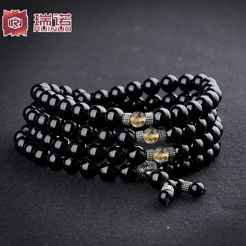 Usd 75 91 Renuo Circle Black Tourmaline Men S Bracelet Korean Tide Renuo Circle Black Tourmaline Men S Bracelet Korean Tide Male Personality Students 108 Beads Crystal Jewelry Bracelets