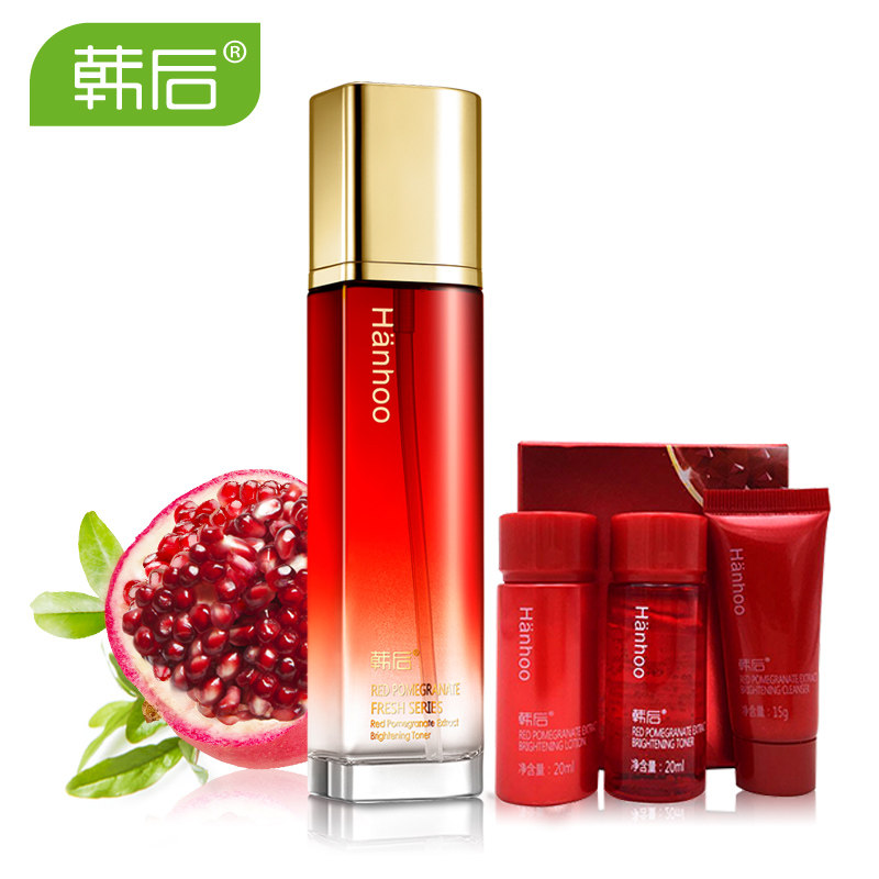 韩后化妆品红石榴鲜养焕采精粹水120ml 美白补水保湿爽肤水护肤品