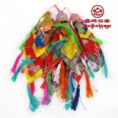 Tibetan Buddhism Buddha protection Buddhist Dharma Spike pendant Tambourine Tantric Gaba Tassel Streamers 14 25 yuan