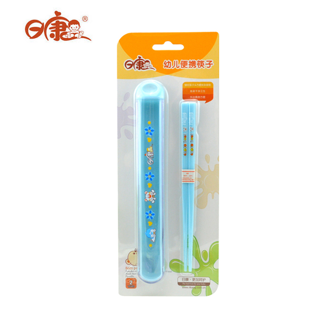 日康专柜正品 幼儿便携筷子 宝宝婴儿专用 儿童餐具 RK-3727