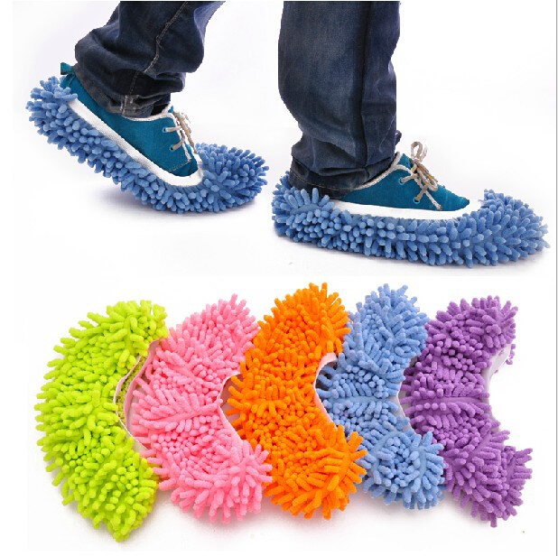 Home Practical Synoir shoe cover multifunction lazy person tug shoe cover easy to clean rubbed floor slippers Home 2 only