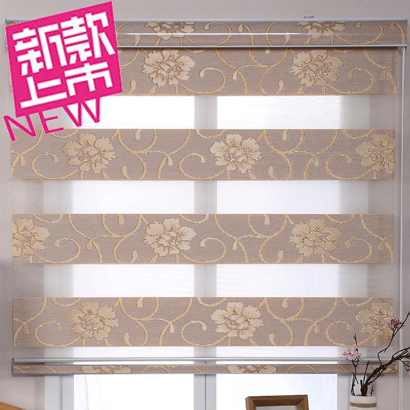 Perforated electric shading roller shutters double-deck lifting shutters Blinds Living-room Dining Room Dining Room bedroom Balcony Dressing Room Waterproof