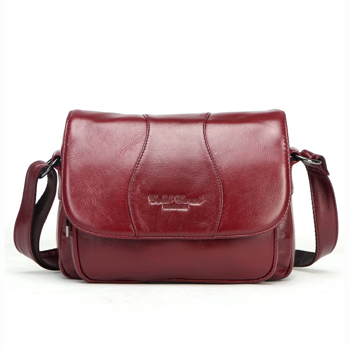 New foreign trade genuine leather ladies Single shoulder inclined satchel bag of women's mother bag in older women's bag