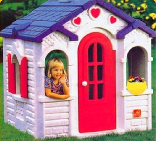 Children's Play Homes Plastic Small House Outdoor Children's Toy House Chocolate Cabin Game Cabin Environmental Protection