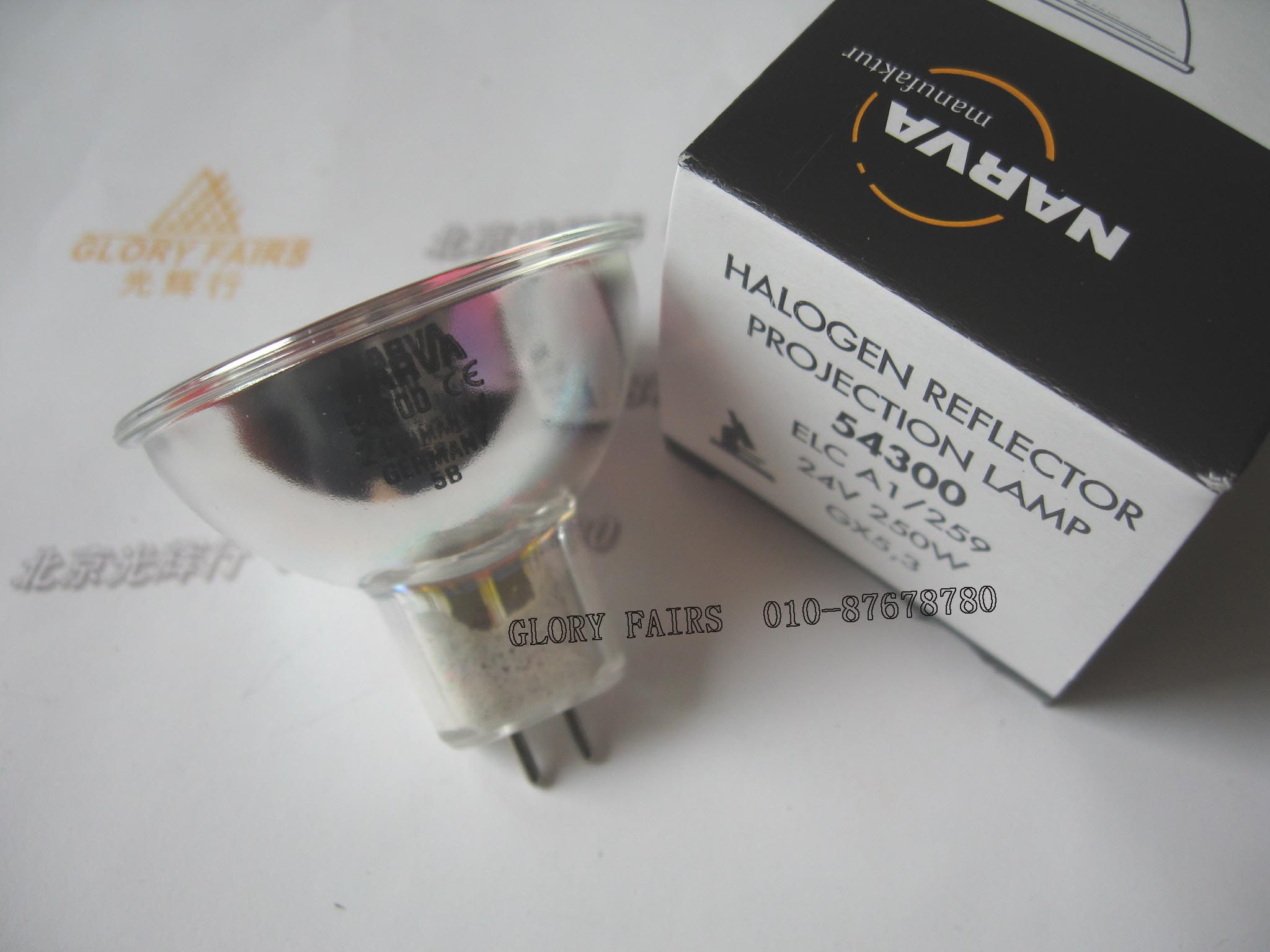 NARVA 54300 ELC 24V 250W bulbs endoscopic microscope cold light source light cup 24V250W 