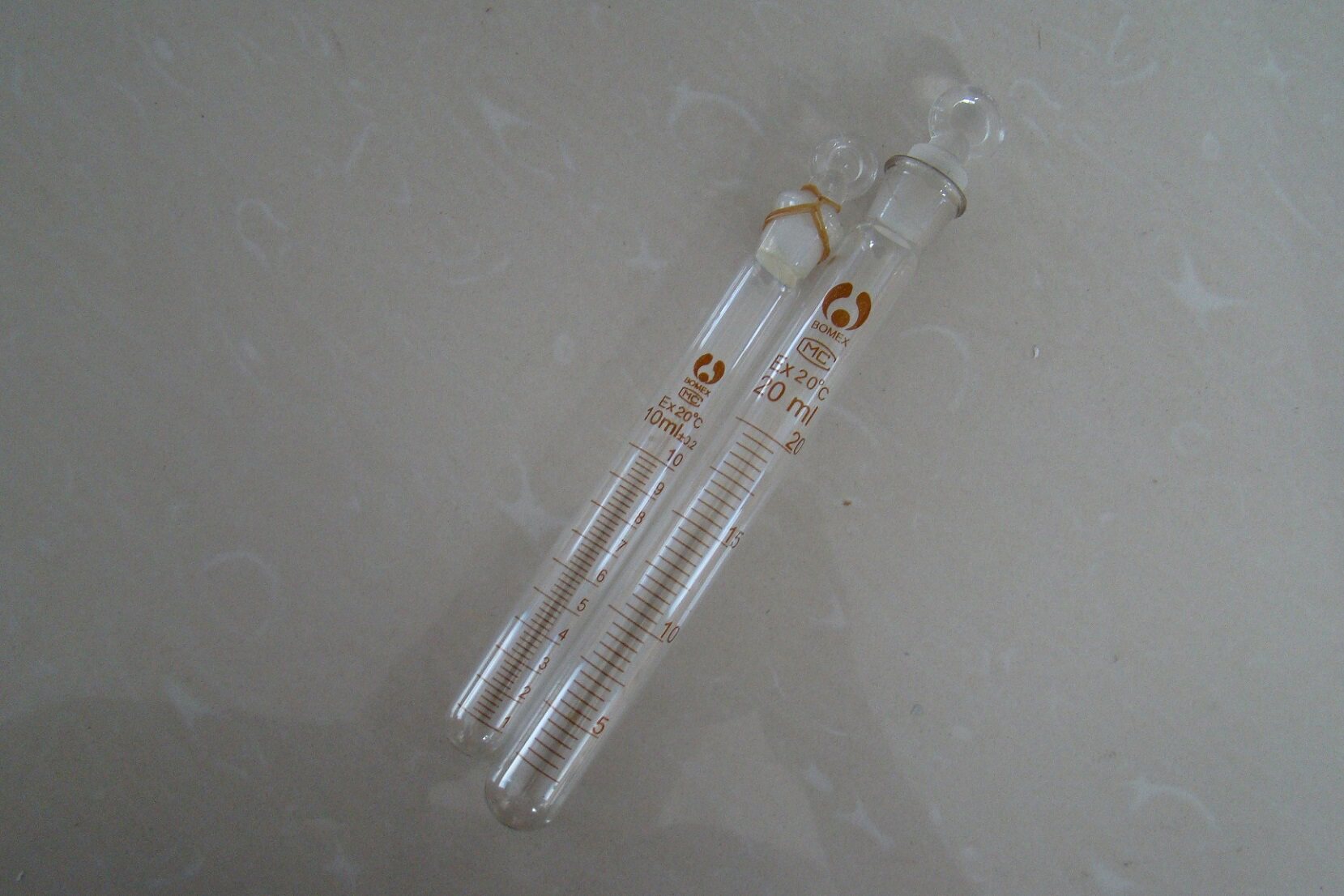 Glass instrument with plug scale test tube round bottom test tube 25ML with plug test tube