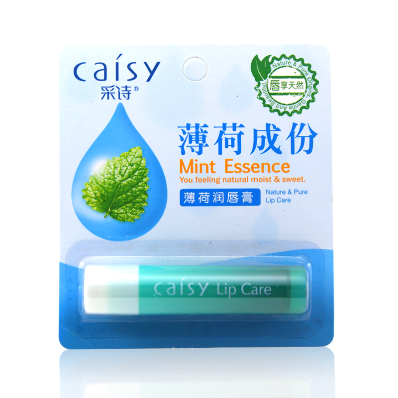 采诗润唇膏 3.5g 薄荷防干燥脱皮滋养保湿滋润淡化唇纹无色
