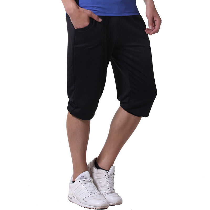 Lui Van Sportpants Men Speed Dry Breathable Sports Fitness Training Seven Pants 50% Pants PTT High Bounce Khaylon Pants