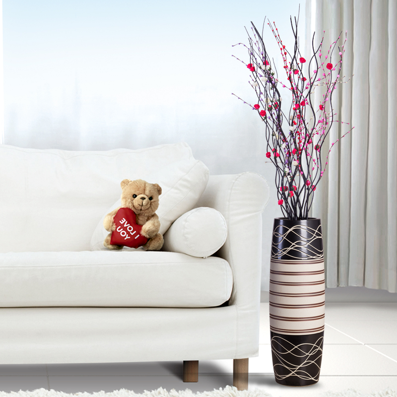 Jingdezhen ceramic contracted sitting room of large vase creative home furnishing articles European wind of modern art in China