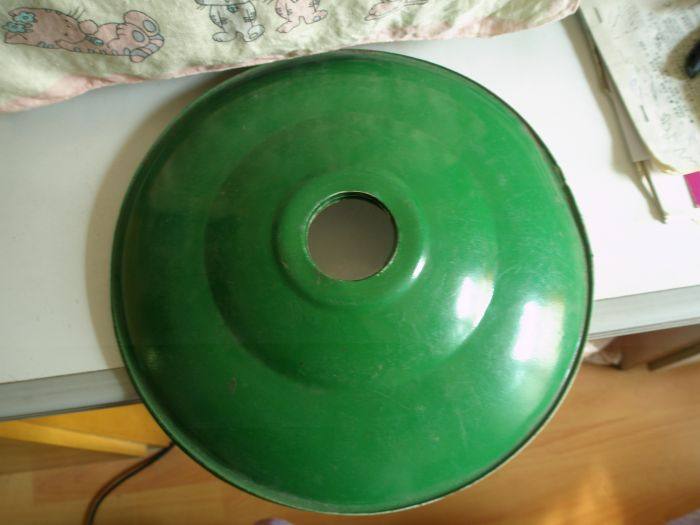 Small number-Taobao for the green of the enamel lampshades of the youthful old country