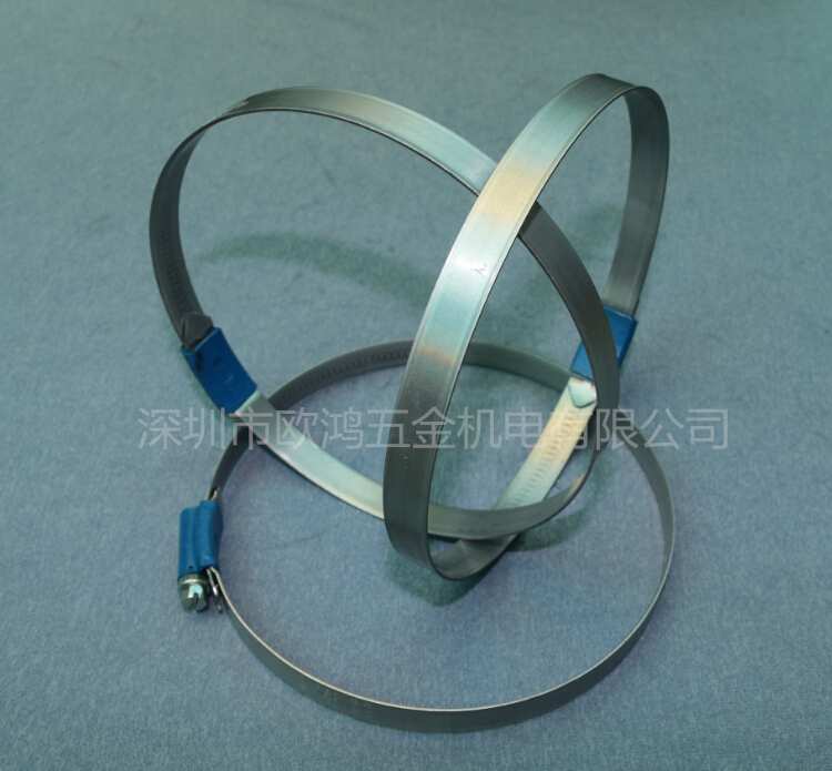 Imported Swedish ABA zinc-aluminum-carbon alloy steel S20 blue belt clamp throat hoop clamp pipe clamp W1 104-138