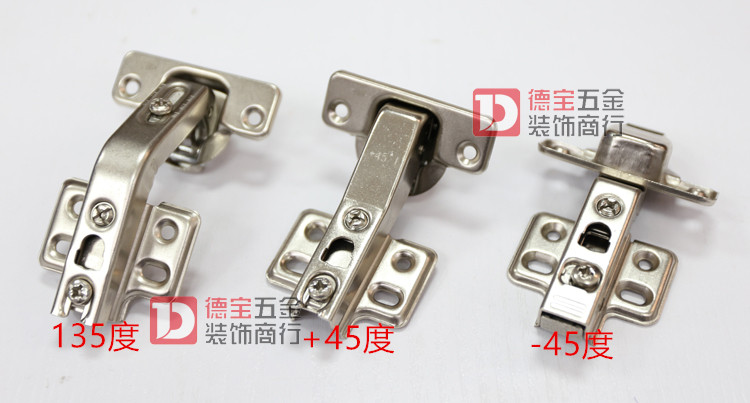 DTC Dongtai one-piece door hinge special angle corner door corner hinge 135 positive 45 negative 45 degree hinge