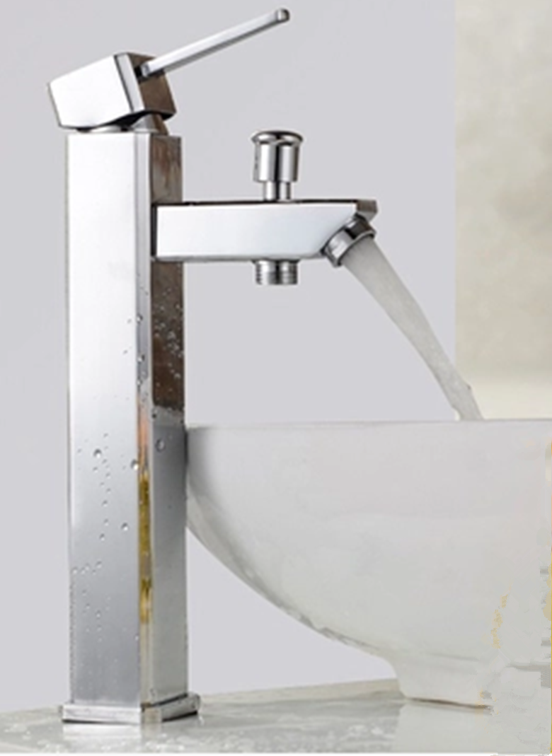 Copper basin hot and cold faucet washbasin washbasin basin art basin faucet single hole double faucet