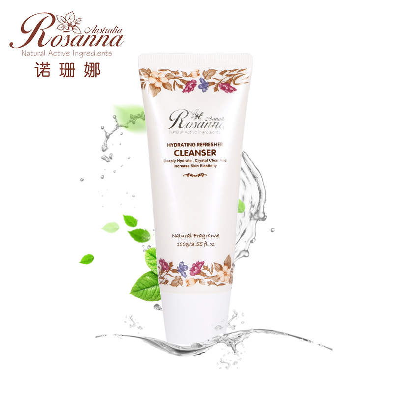 Rosanna/诺珊娜 清润补水保湿洁面乳100g 泡沫深层清洁滋润