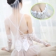 Trang điểm cô dâu trắng trong suốt Ren mùa hè Phụ nữ Nightdress Đồ lót tình dục nóng Tulle Sex Vui vẻ Sexy Pyjama kiểu đầm đẹp Đêm đầm