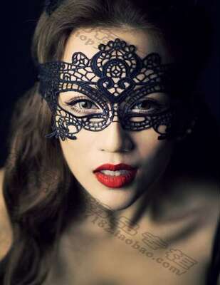 Seductive stage role-playing, cosplay performance, masquerade ball, sexy lover, lace eye mask