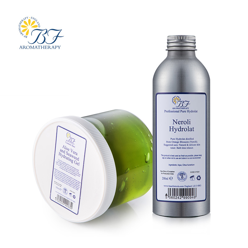 BF Aromatherapy三明治抑油保湿修护套装 海藻芦荟胶+橙花水200ml