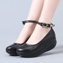 New womens shoes thick-soled rocking shoes travel shoes sloping casual shoes sneakers work shoes big size womens shoes mother shoes