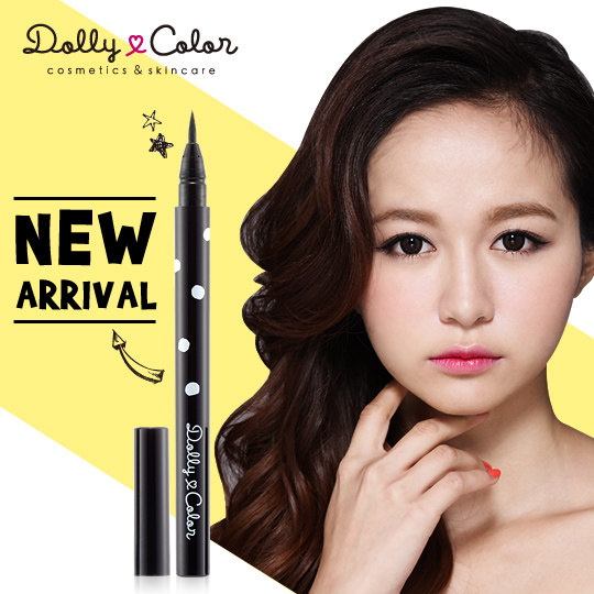 台湾官网直邮进口Dolly Color零失手抗晕防水眼线液笔