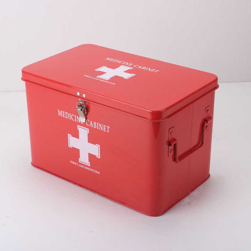 National Ning Minkang GN-611 Family First Aid Box Metal Pharmaceutical Case Emergency Box Multilayer and Contain Medicines
