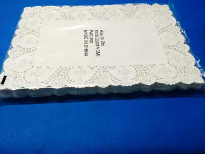 White rectangular flower bottom paper Oil-absorbing paper Snack paper Baking paper 180 sheets pack 25x37cm