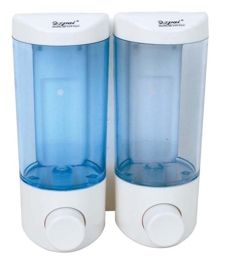 Clearance double-headed soap dispenser wall-mounted lotion dispenser hotel bathroom manual shower gel bottle to soap dispenser hand sanitizer