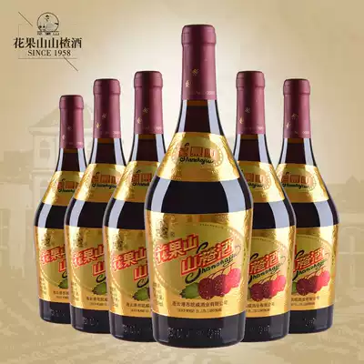 Huaguoshan Dadu Hawthorn Wine 720ml * 6 bottles Lianyungang specialty Old Big Belly Fruit wine low-degree whole box of fruit wine