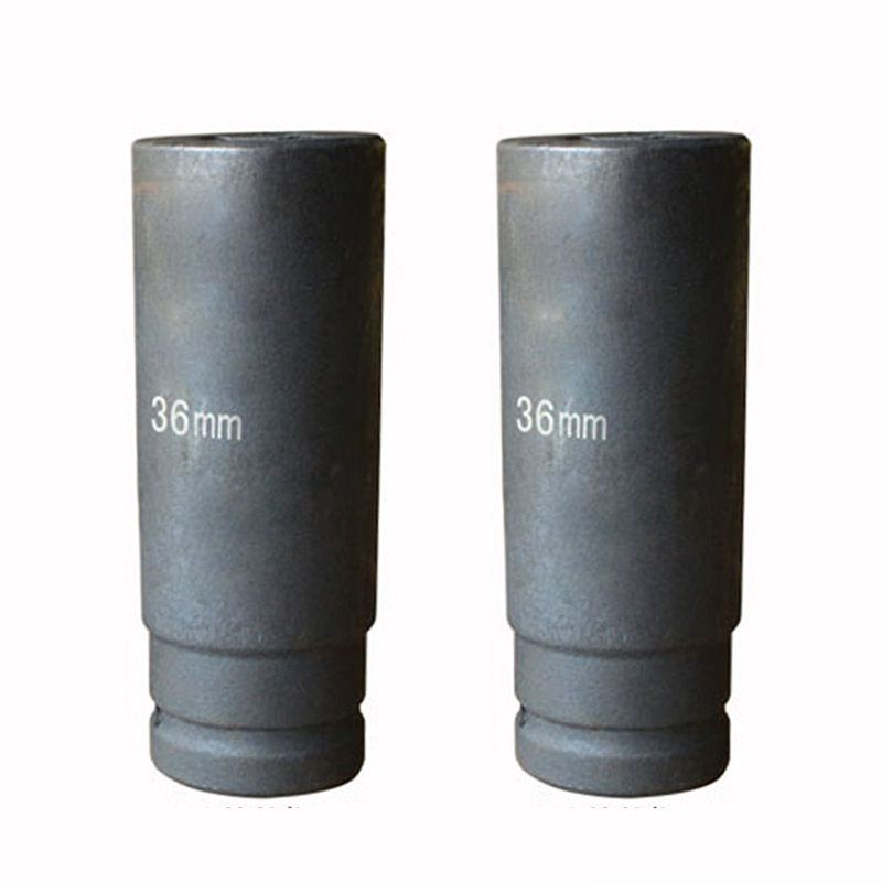 1 inch lengthened pneumatic pneumatic wrench heavy phosphorus black hexagonal sleeve 150mm long sleeve head 24-55mm