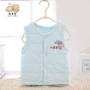 Áo vest cotton bé gái mùa xuân và mùa thu cotton nam và nữ áo vest bé vai sơ sinh vest vest - Áo ghi lê quần áo cho bé