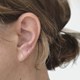 신제품 14K 금으로 채워진 925 실버 미니멀리스트 미니 작은 원형 귀걸이 귀걸이 유럽과 미국의 단순한 기질 귀걸이 한국 여성