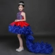 Trang phục dạ hội cho trẻ em Chủ nhà Tutu Girls Model Show Trang phục Trẻ em Công chúa Dress Dress Quần áo Trailing - Váy trẻ em set bộ vest bé trai kèm cavat Váy trẻ em