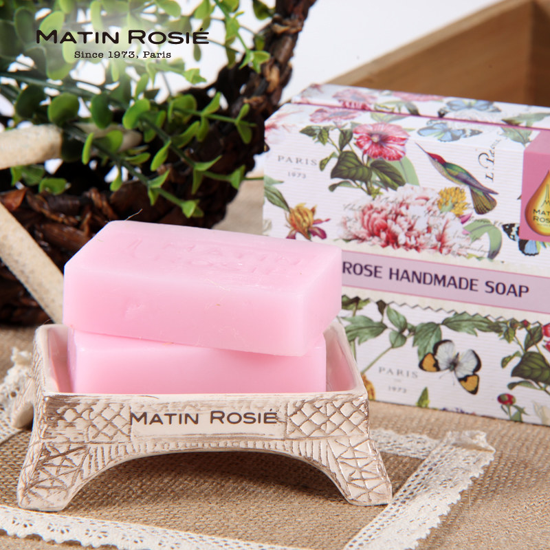 玛汀露丝 法国进口手工皂玫瑰亮肤保湿补水高级洗脸美容皂洁面皂