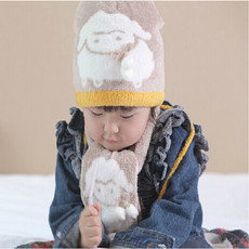 Комплект из двух частей 台湾mit儿童帽子手套冬款围巾三件套宝宝可爱加厚保暖男童女童帽 OTHER