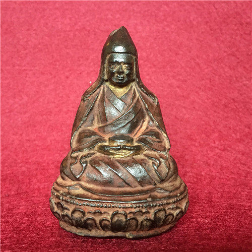 (Original Buddha)Tibetan ancient monastery inheritance of sacred objects collection Lotus Master Mado carry-on Buddha