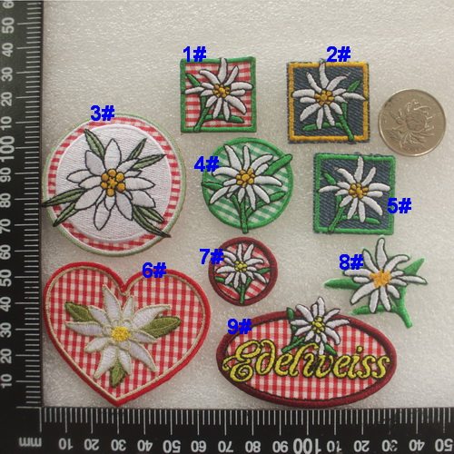 Heart embroidery YD02 Steinama Edelweiss Velverhof Embroidery Backrubber Clothes Ironing Patch